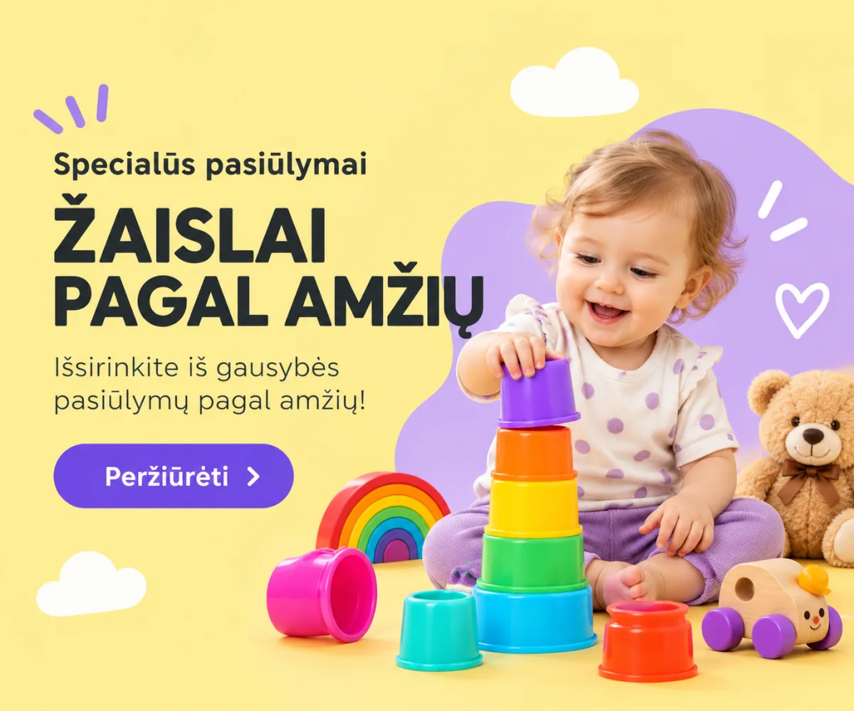 Žaislai pagal amžių